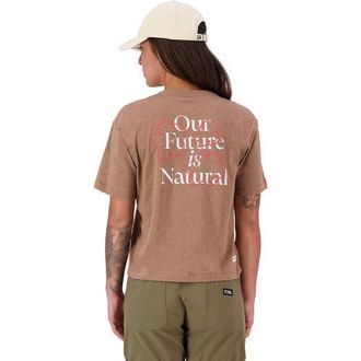 Mons Royale Yonder Merino Organic Cotton T-Shirt - Womens in Mocha at Nordstrom, Size X-Small