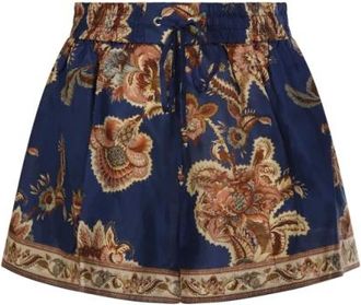 Zimmermann Korte Broeken, Dames, Veelkleurig, M, Aster Relaxed Shorts