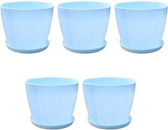 OEM Maceta Redonda Para Suculentas De 9x6x8 Cm - Jinfgerne - Pl&aacute;stico De Colores Vivos, Acabado De Alta Calidad, Ideal Para Plantas De Interior Y Bons&aacute;is