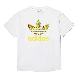 adidas originals Keith Haring Sports Round Neck Short Sleeve White FS3681