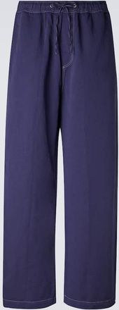 STUDIO NICHOLSON Sonny cotton and linen wide-leg pants