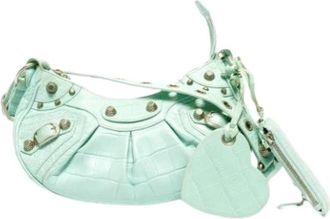 Balenciaga Pre-owned Shoulder Bags, female, Green, Size: ONE SIZE Pre-owned Vintage Shoulder Bag