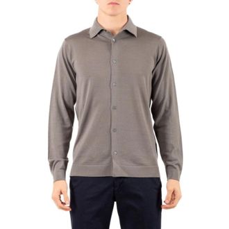 FILIPPO DE LAURENTIIS Heren, Overhemden, Grijs, Maat: XL
