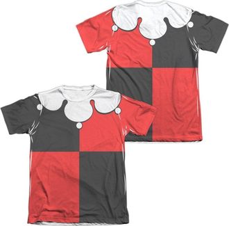 Gildan Batman Quinn Costume (Front/Back Print) Adult Poly/Cotton Short Sleeve Tee / T-Shirt