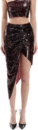 Mother of All Sharon Sequins Skirt in Burgundy at Nordstrom, Size Small Eu
