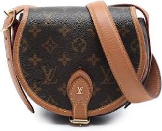 Louis Vuitton Pre-owned Tambourin - Dames - Vintage Schoudertas - Bruin - ONE Size - Leer - Vintage