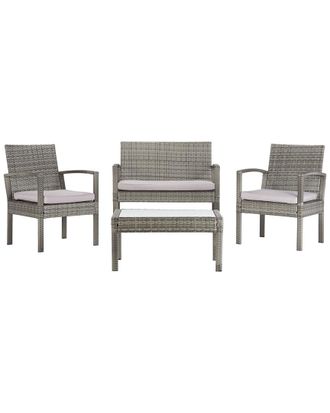 Safavieh Bassey 4Pc Outdoor Living Set