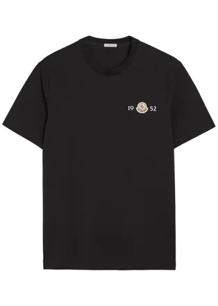 Moncler Logo Stretch-cotton T-shirt - Black - Xxl