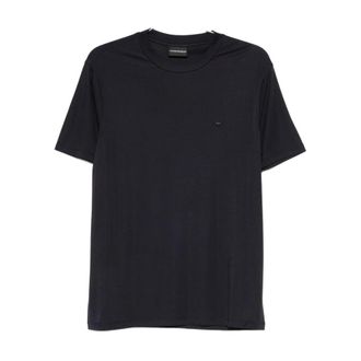 Emporio Armani T-shirt met ronde hals - Heren - T-shirts - Blauw - XL - Tops