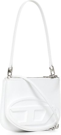 Diesel Womens White 1dr Twin Shoulder Bag Bovine Leather