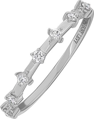 Bony Levy Aviva Diamond Stacking Ring in 18K White Gold at Nordstrom Rack, Size 6.5