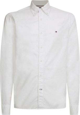 Tommy Hilfiger Casual lang overhemd - Heren - Casual Overhemden - Wit - XL - Overhemden