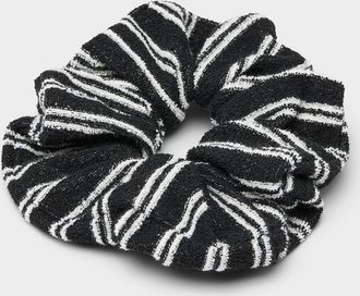 Simons Womens Striped terry scrunchie