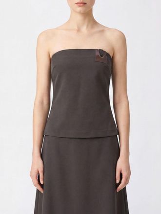 Paloma Wool Top a fascia in misto lana con spalle scoperte e scollo dritto
