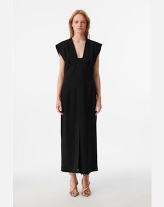 Iro Cossa Sleeveless Long Dress In Black