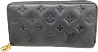 Louis Vuitton Pre-owned Wallets, female, Black, Size: ONE SIZE Pre-owned Long wallet (bi-fold)