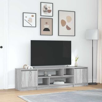 Berkfield Home TV Cabinet Grey Sonoma 188.5x41x50 cm Engineered Wood