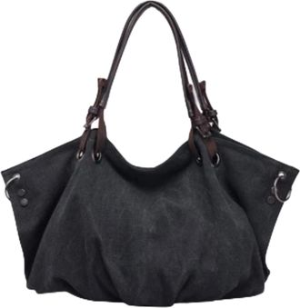 Generic Compatible For Womens Bag Fashion Casual Canvas Large Capacity Handbag Shoulder Messenger Many Colors(3pcs)