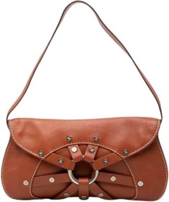 Celine Pre-owned Vintage Schoudertas - Dames - Vintage Schoudertas - Bruin - ONE Size - Leer - Vintage
