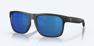 Costa Unisex Spearo Xl Polarized Sunglasses In Matte Black Blue Mirror