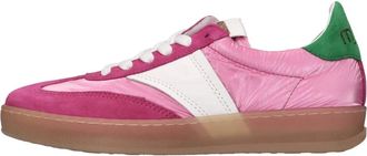 Mjus Leren en Stoffen Sneakers - Dames - Sneakers - Roze - 39 EU - Leer - Schoenen