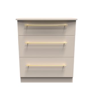 Welcome Furniture Ealing Ready Assembled 3 Drawer Deep Chest in Kashmir Matt - Welcome Furniture | TJ Hughes