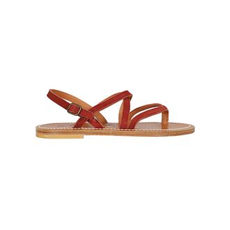 K.Jacques Flat Sandals, female, Brown, Size: 10 US St Tropez Sandals