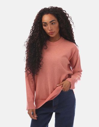 GANT Womens Super Fine Lambswool Crewneck Sweatshirt - Pink - Size: 10/8