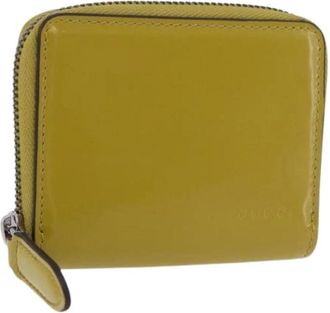 Gucci Pre-owned Vintage Portemonnee - Dames - Vintage Accessoires - Groen - ONE Size - Leer - Vintage