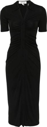 Diane Von F&uuml;rstenberg Ruched Button-down Dress