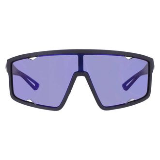 Prada Dark Blue Mirror Violet Shield Mens Sunglasses PS A03S 1BO10J 41