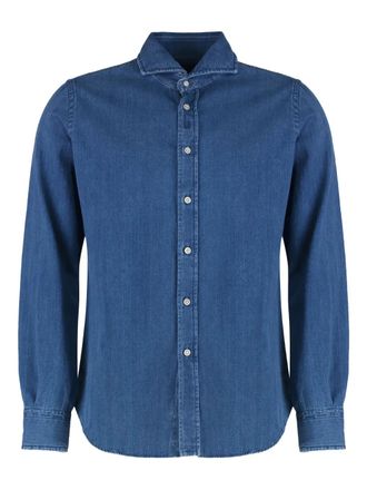 Moorer Denim overhemd - Blauw