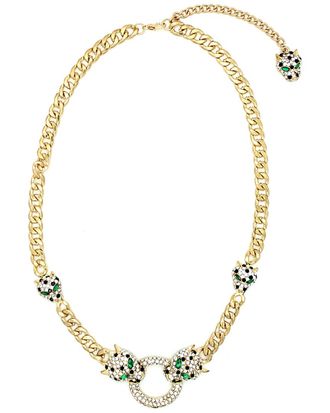 Eyecandy LA Eye Candy La Double Leopard Necklace