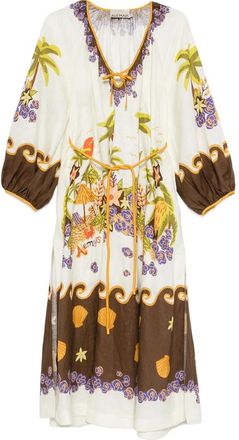 Alemais Island Cove Midi Dress