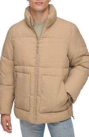 DKNY Zip Front Jacket in Khaki at Nordstrom Rack, Size Xx-Large
