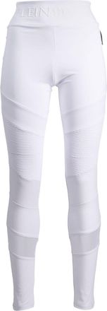 Plein Sport logo-waistband leggings - women - Cotton - M - White