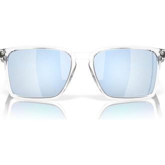Oakley Exchange Sun 56mm Polarized Rectangle Sunglasses in Clear at Nordstrom