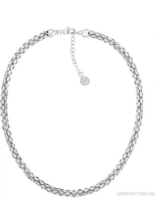 Tommy Hilfiger Womens 2780839 Ladies Necklace - Silver Stainless Steel - One Size