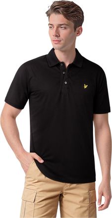 Lyle & Scott Herenpolo met korte mouwen (Jet Zwart)