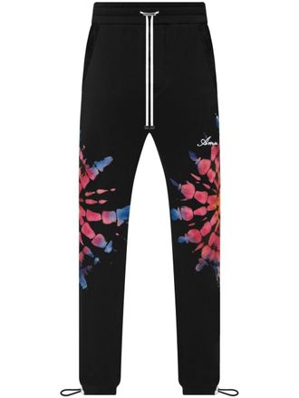 Amiri Trainingsbroek met tie-dye print - Zwart