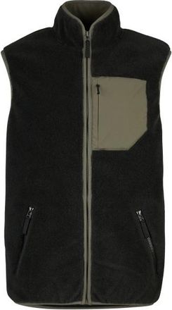 Stoic MerinoHighPile357 VallsboSt. Vest Fleecegilet für Herren | schwarz