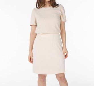 Esqualo City Twill Skirt In Sand