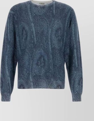 Etro embroidered silk cashmere jumper