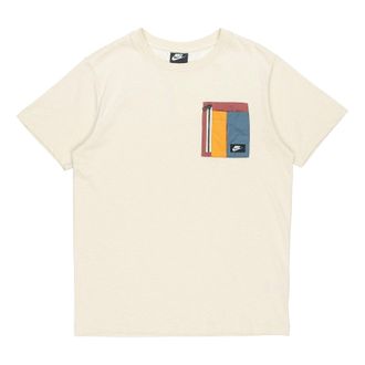 Nike Sportswear Zipper Pocket Design Short Sleeve Gray CZ8671-208