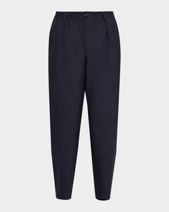Marni Men & apos;s Loose-Fit Stretch Pleated Pants