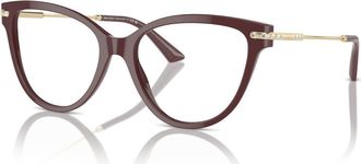 Jimmy Choo London 52mm Cat Eye optical glasses in Red at Nordstrom