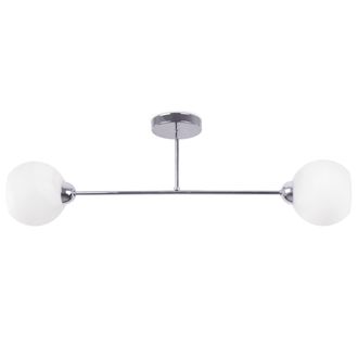 OEM L&aacute;mpara De Techo Asturia Cromada 2 Placas Pantalla Blanca E27