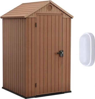 Keter Darwin 4x4 Caseta De Jard&iacute;n + Iluminaci&oacute;n Exterior Led Incluida (259006-wo744)