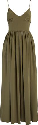 Matteau Silk Crepe Maxi Dress Size L