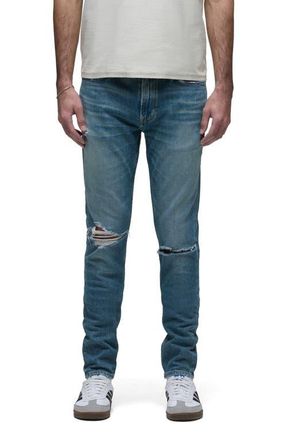 Hudson Zack Ripped Skinny Jeans in Canal at Nordstrom, Size 31 X 34